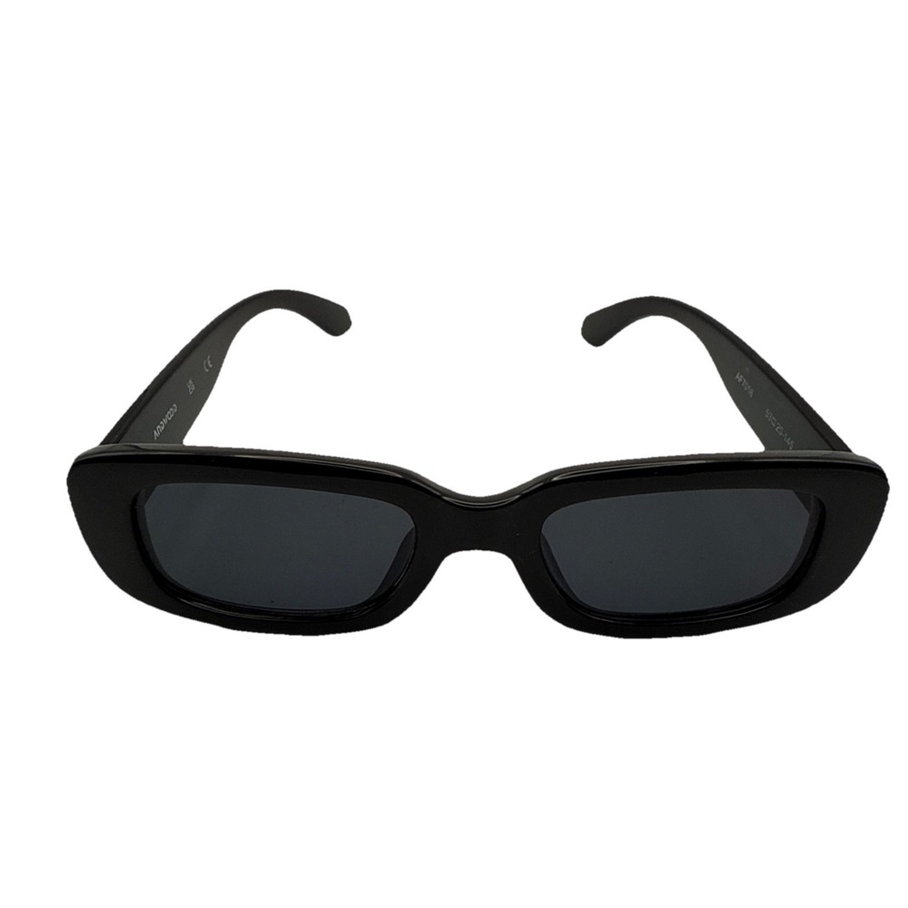 UKCA Andwood AF7018 Matte Black Thick Square Sunglasses 53-20-145 Polarized Lens